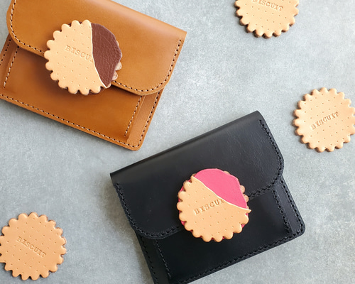◇レトロなビスケットが可愛い薄型財布◇ レディース メンズ