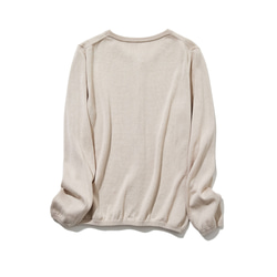 ★サンプルセール　1点のみ★2000円オフ★シンプルデザイン綿カーディガン長袖　ベージュ230301-1（060） 8枚目の画像