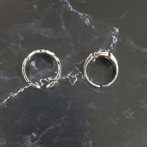 大特価オープン価格　silver925 真鍮　メキシカンリング　セット　メンズ　指輪　フリーサイズ　 6枚目の画像