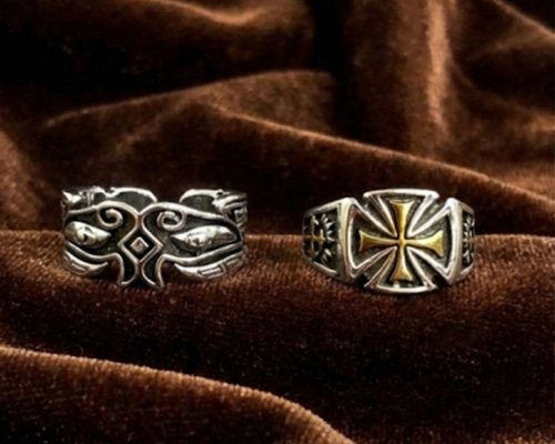 creema限定福袋 限定1 silver925 真鍮 メキシカンリング セット メンズ