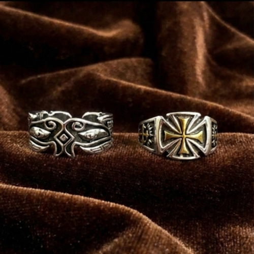 creema限定福袋 限定1 silver925 真鍮 メキシカンリング セット メンズ