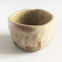 美濃焼作家/一点物]ぐいのみ 赤藍ビードロのお猪口 陶器のうつわ #051