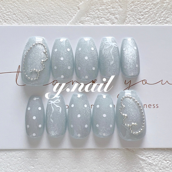 ネイルチップ/羽ネイル/y2kネイル/マグネットネイル/韓国ネイル