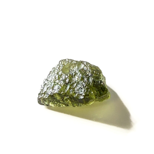 モルダバイト天然ガラス3.77ct チェコスロバキア光波動石鑑別済