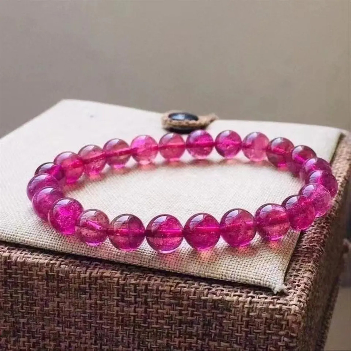 イギリス発送　トップグレード　ルベライトトルマリン ブレスレット  透明度高い　上品質