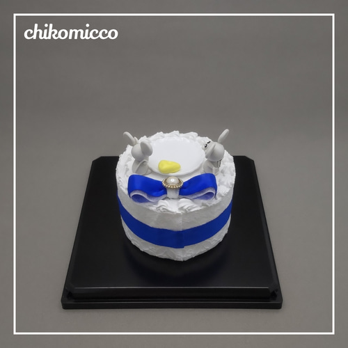 クレイケーキ＊ねずみ君のプロポーズ大作戦/直径7.7cm リングピロー