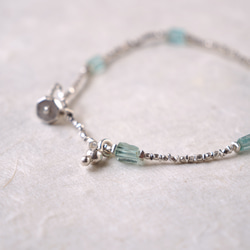 -Emerald- silver bracelet 4枚目の画像