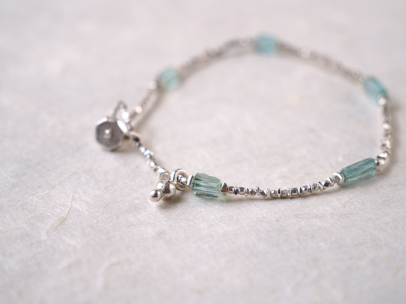 -Emerald- silver bracelet 4枚目の画像