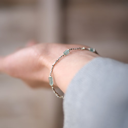 -Emerald- silver bracelet 6枚目の画像