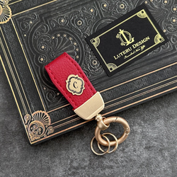 イニシャル入りレザーキーホルダーMINI 13枚目の画像