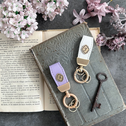 イニシャル入りレザーキーホルダーMINI 2枚目の画像