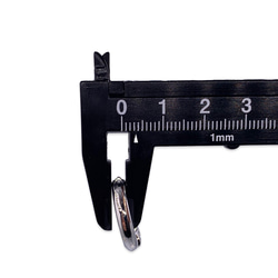 カラビナ 丸 シルバー 20ｍｍ 20個 サークル リング 金具 キーリング キーホルダー ナスカン  BD4180 6枚目の画像