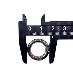 カラビナ 丸 シルバー 20ｍｍ 20個 サークル リング 金具 キーリング キーホルダー ナスカン  BD4180 5枚目の画像