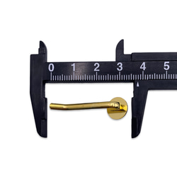 ポニーフック パーツ ゴールド 50個 丸皿 10mm 台座付き 差し込み式 ピン アクセサリー パーツ BD4191 5枚目の画像