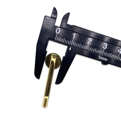 ポニーフック パーツ ゴールド 50個 丸皿 10mm 台座付き 差し込み式 ピン アクセサリー パーツ BD4191 6枚目の画像