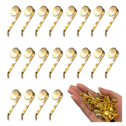 ポニーフック パーツ ゴールド 50個 丸皿 10mm 台座付き 差し込み式 ピン アクセサリー パーツ BD4191 1枚目の画像