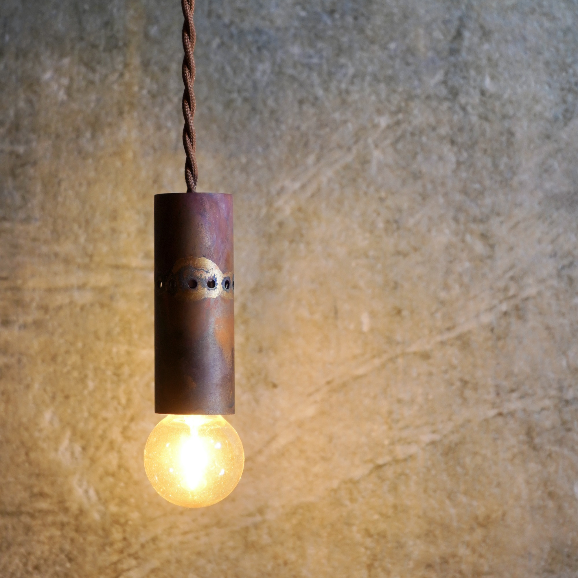 粒-tubu- 【銅のペンダントライト】