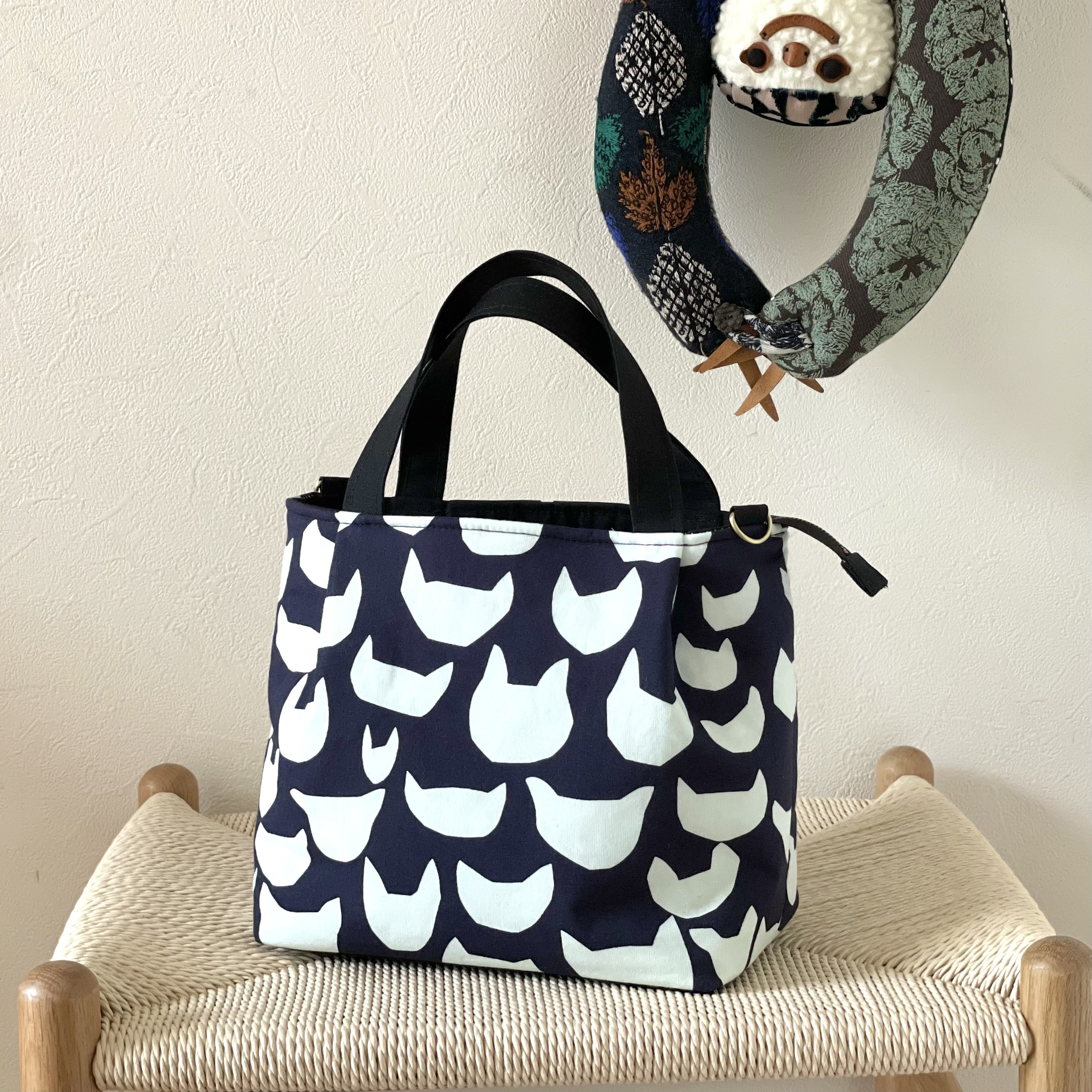 ⚮̈ミナペルホネン　anone-anone navy かくれんぼトート 10,804円