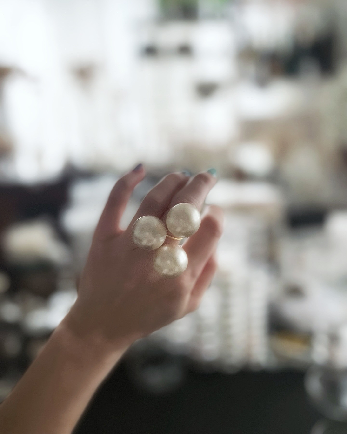 antique soufflé pearl ring ✩.*˚ アンティークスフレ ビッグパールリング 指輪