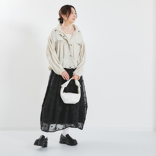 夏のセール】ロングシーズン着回せる大人可愛いスカート ドット