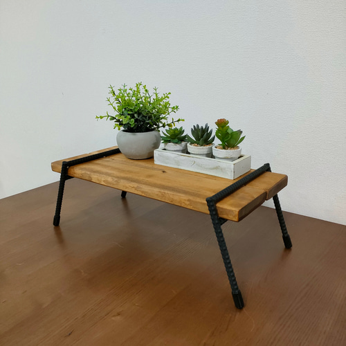 アイアンレッグテーブル アイアンシェルフ 鉄脚のみ 棚・シェルフ