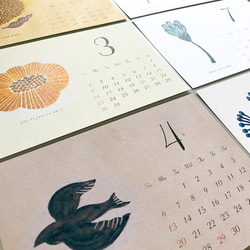 再販2【2026年版】ちょっと大人の卓上カレンダー/北欧柄(定番) 〜水彩で描く北欧の12ヶ月〜 5枚目の画像