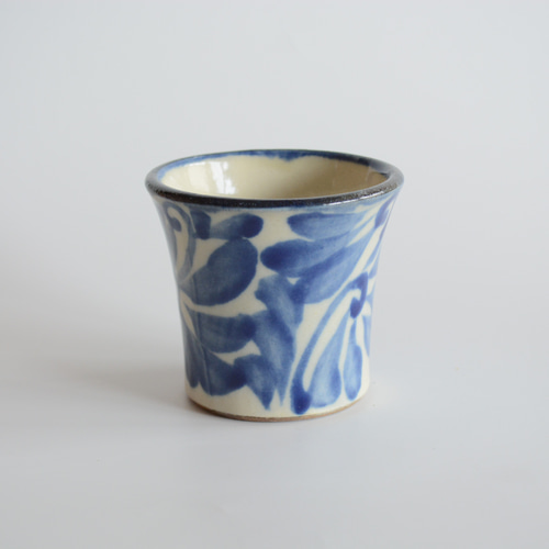 やちむん 幸陶器】青唐草 (あおからくさ) 柄 フリーカップ マグカップ