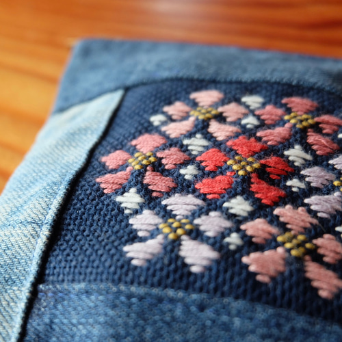 リネン刺繍 ようこママ様専用ページ】ボートポーチ