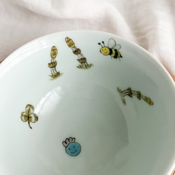 チコロット❤️すべて手描き❤️染付け❤️ご飯茶碗❤️シベリアンハスキー❤️Lサイズ❤️汁椀にもなる❤️再販受付します 9枚目の画像