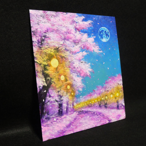 油絵 油彩 油彩画 絵画 アートパネル【赤い満月】 油絵 油彩 油彩画 絵画 アートパネル【赤い満月】