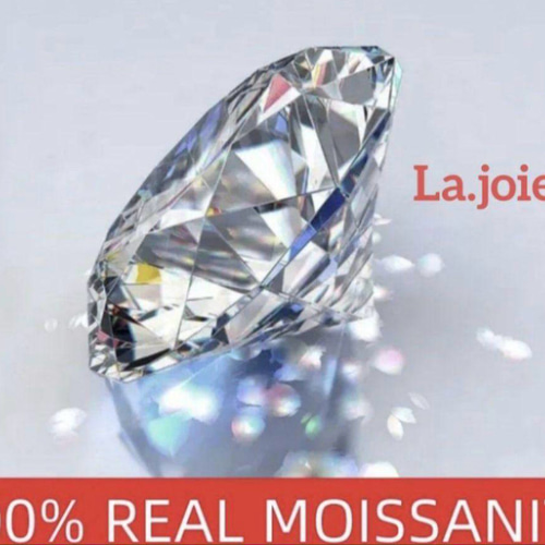 モアサナイト 人工ダイヤモンド ハート Bonheur ピアス 1ct