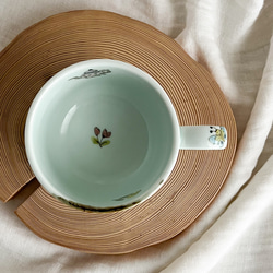 チコロット❤️すべて手描き❤️染付け❤️スープカップ❤️カフェオレボウル❤️お味噌汁お椀❤️猫 5枚目の画像