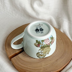 チコロット❤️すべて手描き❤️染付け❤️スープカップ❤️カフェオレボウル❤️お味噌汁お椀❤️猫 7枚目の画像