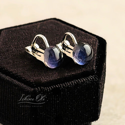 白妙◆バイカラーフローライト×アイオライトピアス✧14kgf imgrc0095786758.jpg