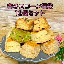 【春の福袋2025】生クリームとバターのプレミアムスコーン福袋  スコーン12個セット 1枚目の画像