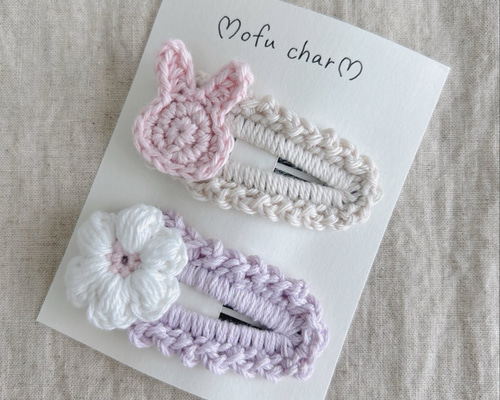 ヘアピン 【2個セット】 ぱっちんピン ヘアアクセサリー おはな