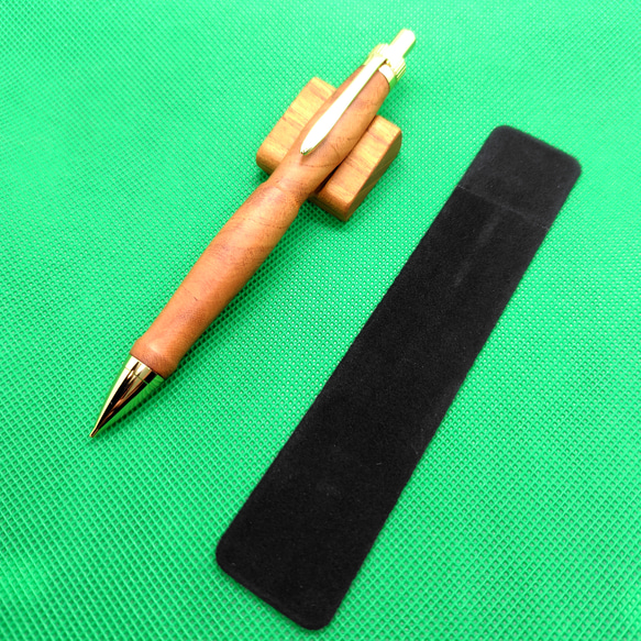 【※お取置品】黒檀の木軸シャーペン0.5ミリ 10枚目の画像