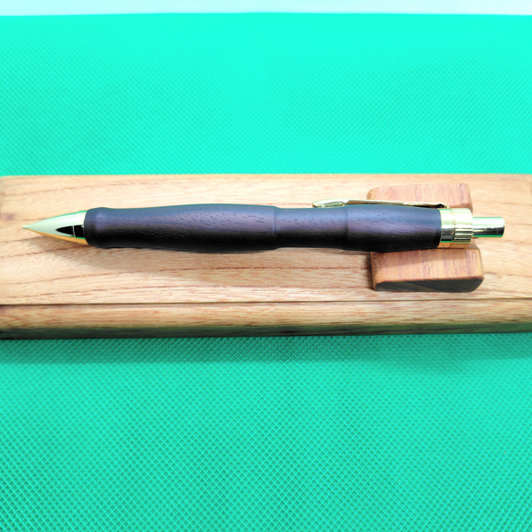 【※お取置品】黒檀の木軸シャーペン0.5ミリ 3枚目の画像