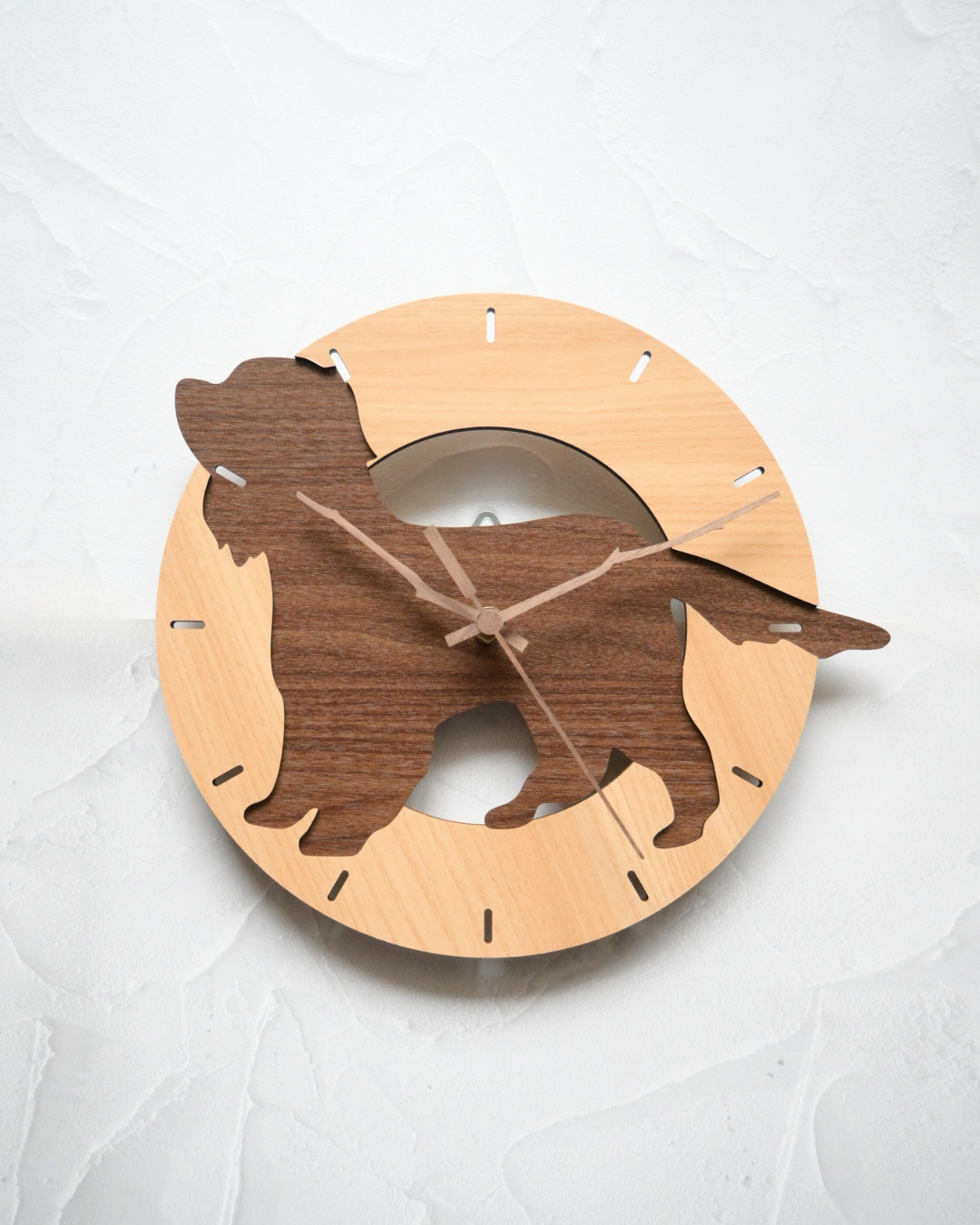 とびだしわんこクロック_キャバリア_壁掛け時計