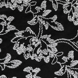 ◇レース半襟・半衿【牡丹唐草】black×gray 2枚目の画像