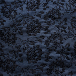 ◇レース半襟・半衿【牡丹唐草】navy×black 5枚目の画像