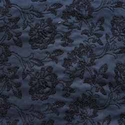 ◇レース半襟・半衿【牡丹唐草】navy×black 4枚目の画像