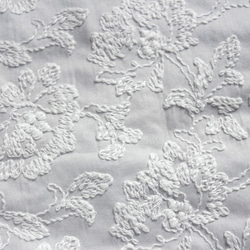 ◇レース半襟・半衿【牡丹唐草】paleGray×white 2枚目の画像