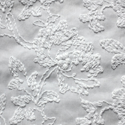 ◇レース半襟・半衿【牡丹唐草】paleGray×white 3枚目の画像