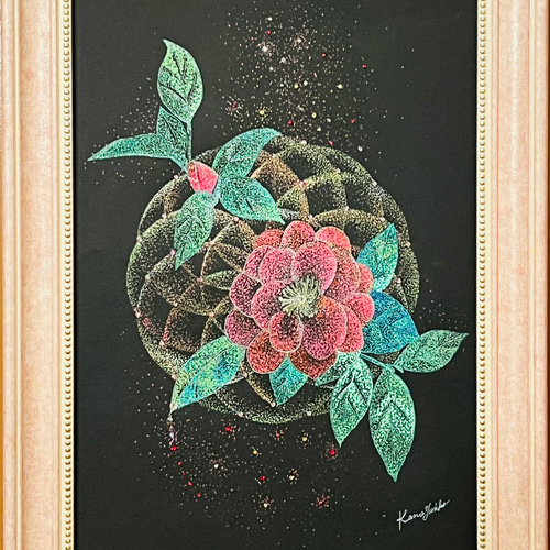 値下げ！【GANCHAN】幾何学 絵画 アート 手描き ギフト お祝い 【公式
