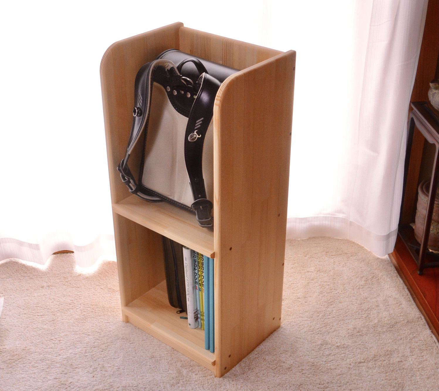 【頑丈なランドセルラック】ウッドナチュラル　大人になっても使えます