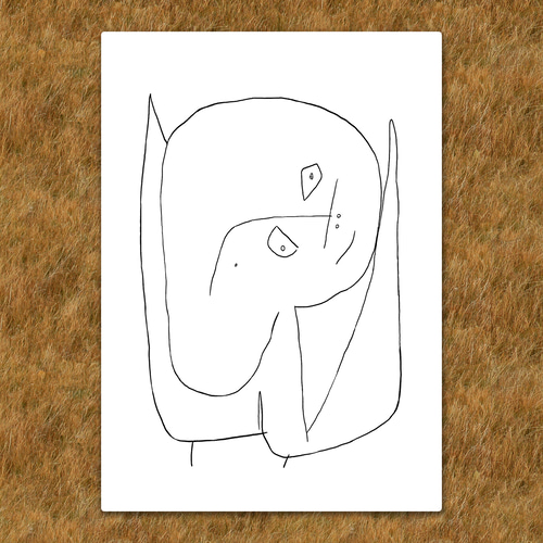 パウル・クレー『希望に満ちた天使』複製画 【額入り】 絵画