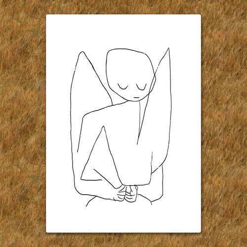 パウル・クレー『忘れっぽい天使』複製画 【額入り】 絵画 〜ART