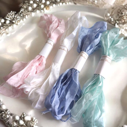 6色○各1.5M くしゅくしゅリボン 雑貨・その他 アンティーク□Nstyle