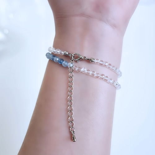 瀬織津姫＊高波動天然石2連ブレスレット【魂の目覚め】 ブレスレット